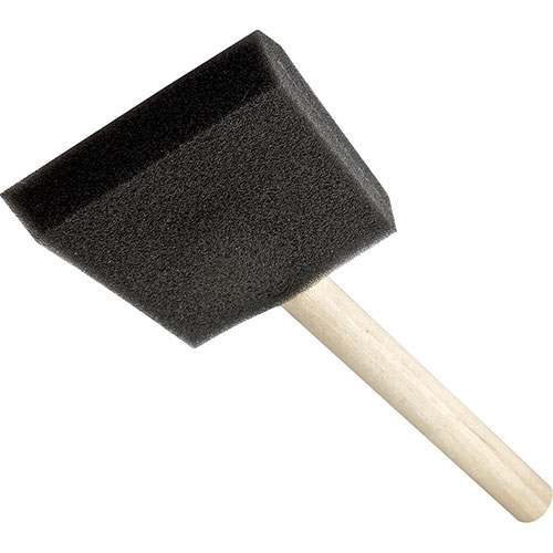 Foam brush application